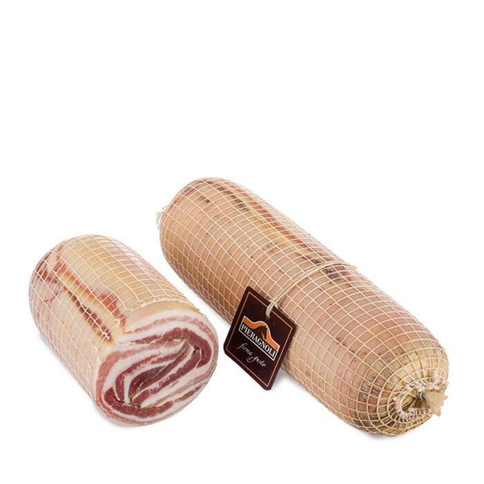 Pancetta arrotolata magretta Pieragnoli