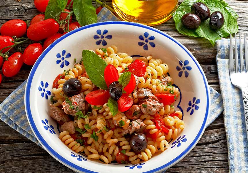 Pasta fredda tonno e olive Pasta fredda tonno e olive