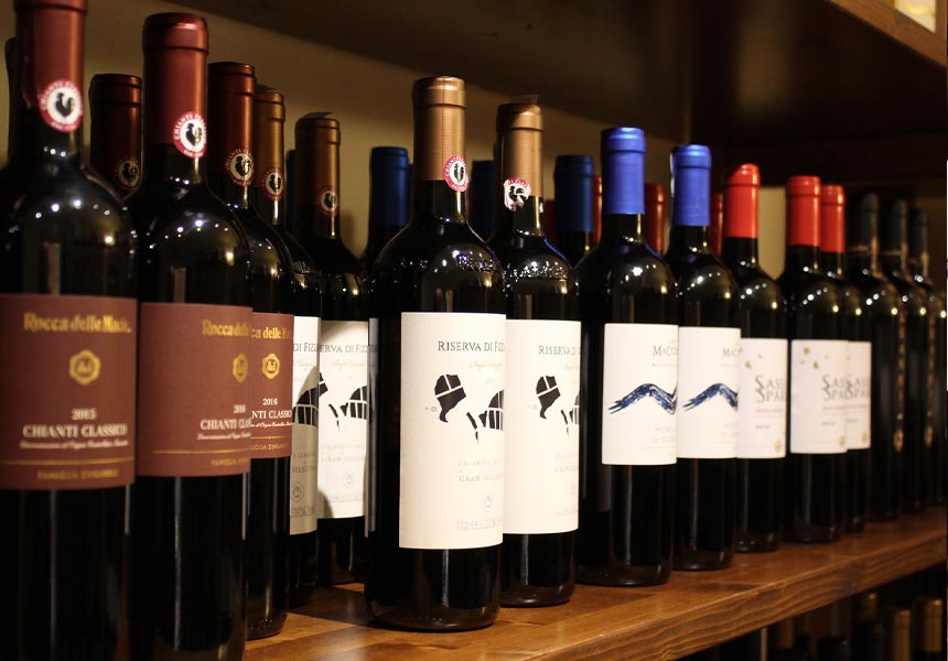 Selezione di vini Selezione di vini
