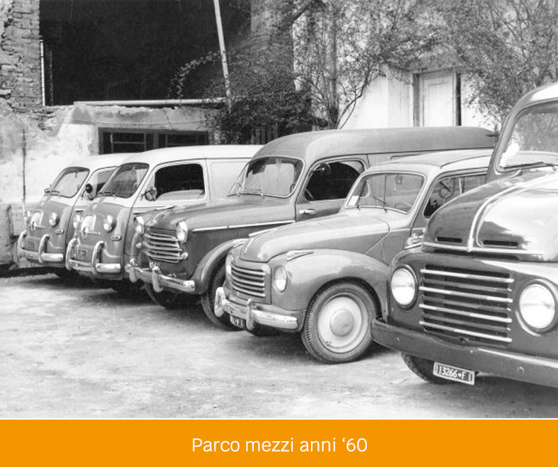 Pieragnoli - Parco mezzi anni 60