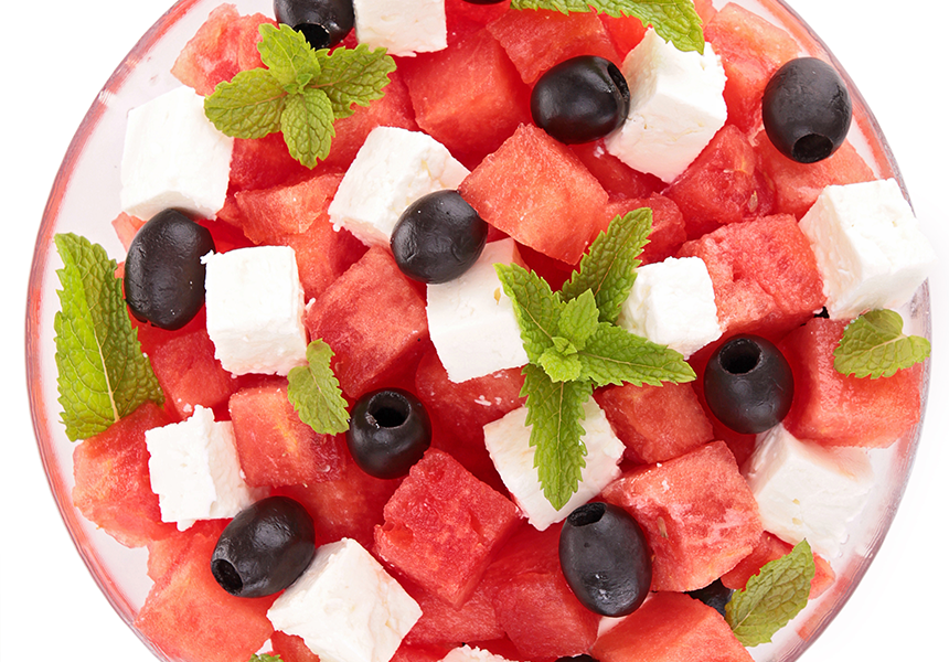Insalata Anguria Feta Insalata Anguria Feta