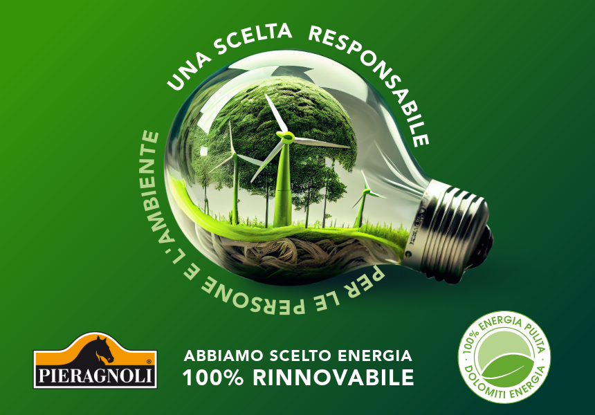 Abbiamo scelto energia 100% rinnovabile